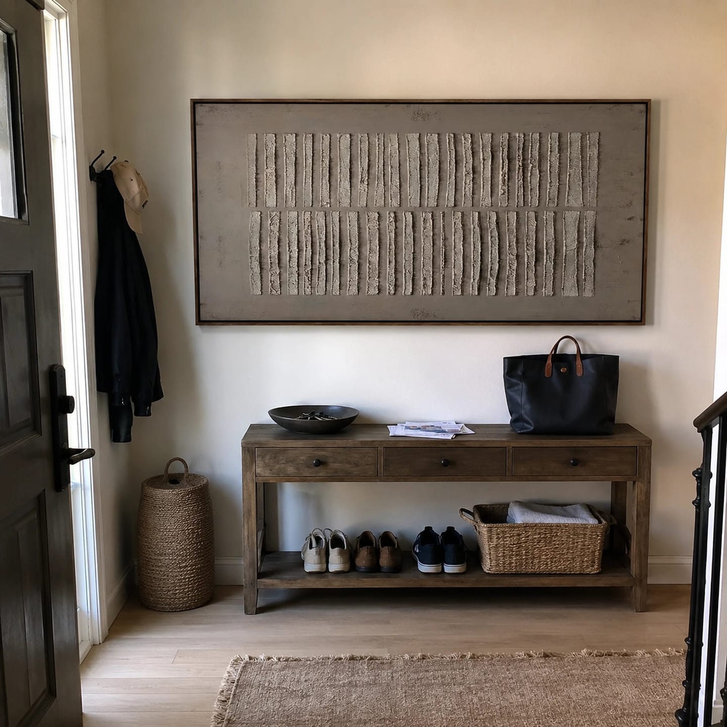 Customer photo review of Textured Wall Art ｜ Umber-Segment-Abrasion
