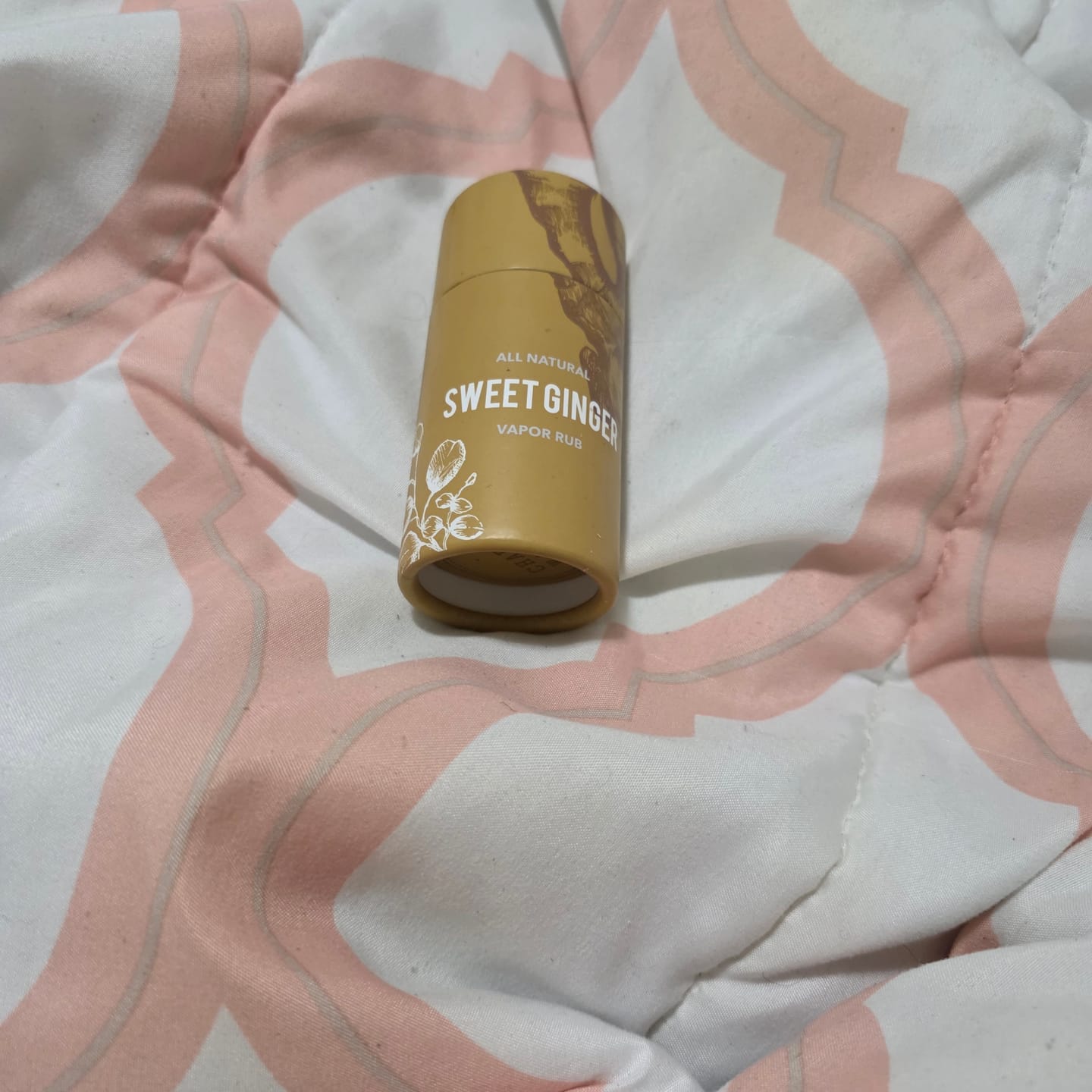Customer photo review of Sweet Ginger Vapor Rub Stick