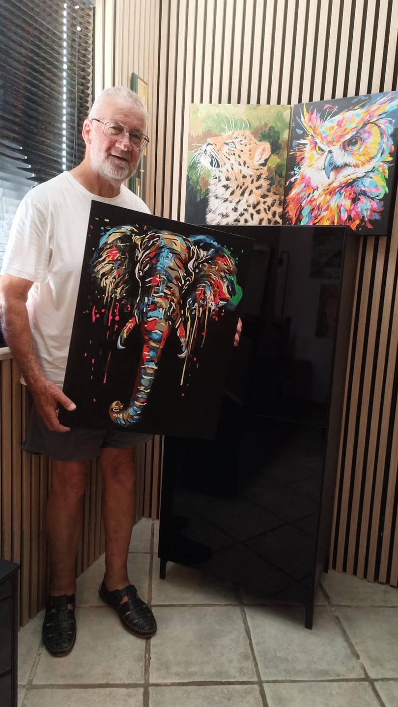 Customer photo review of Peinture Elephant