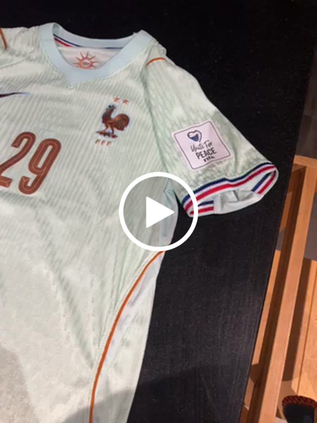 Customer video review of Maillot player France extérieur 2026