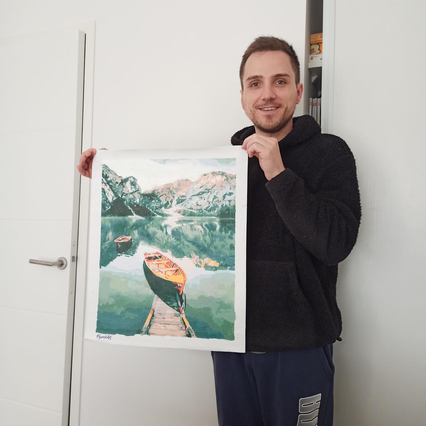Customer photo review of Barque et lac de montagne