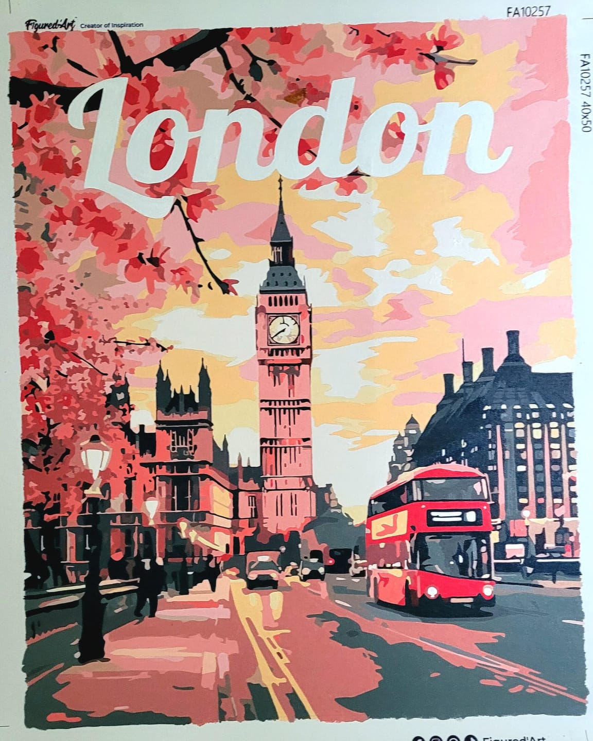 Customer photo review of Affiche de voyage Londres en fleurs