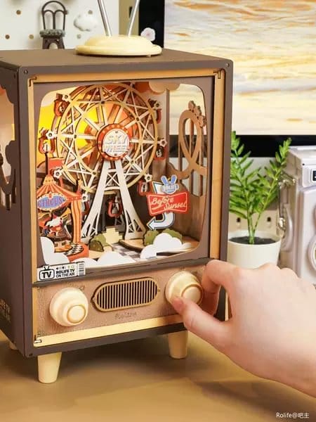 Customer photo review of Puzzle 3D Boîte à musique Carnaval au coucher du soleil