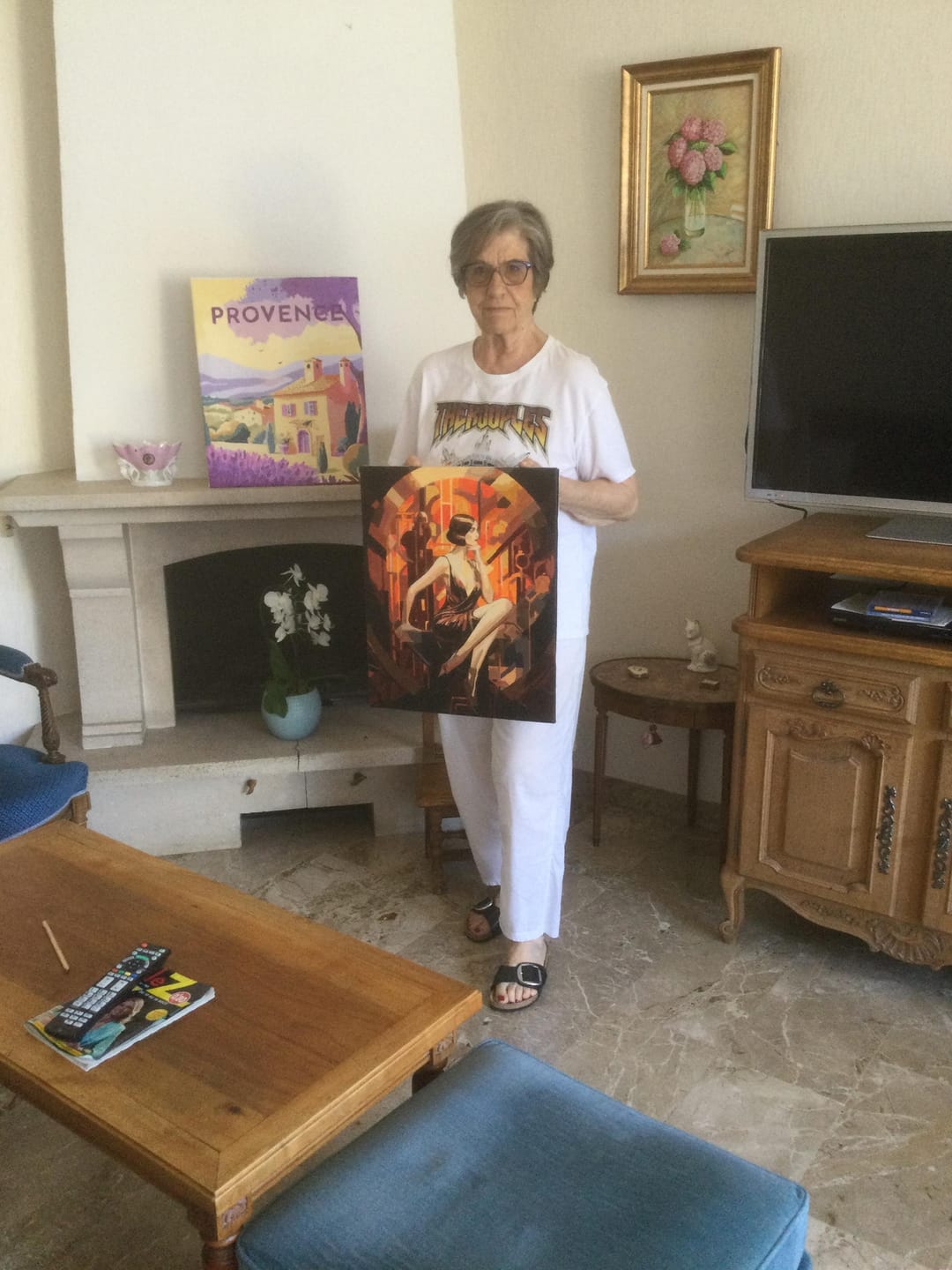 Customer photo review of Femme assise Art Déco