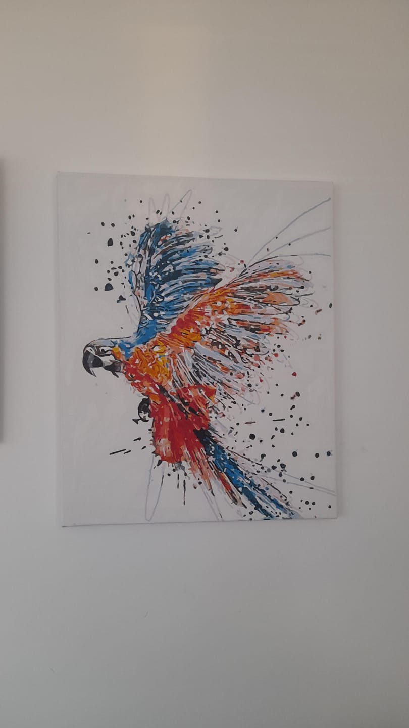 Customer photo review of Perroquet en plein Vol