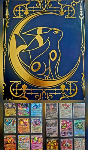 Customer photo review of Lunar Shadow 9-Pocket Trading Card Binder