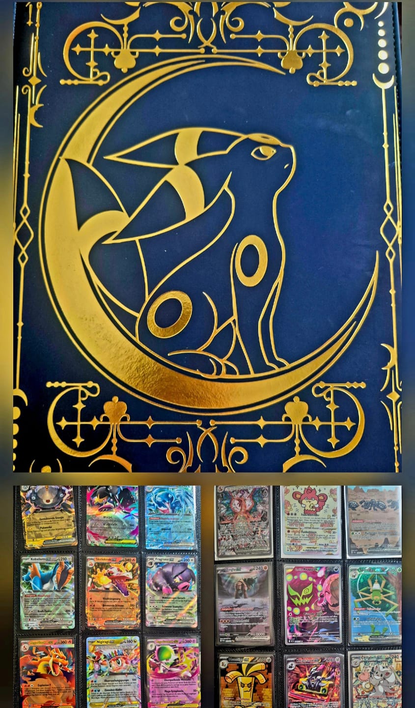 Customer photo review of Lunar Shadow 9-Pocket Trading Card Binder