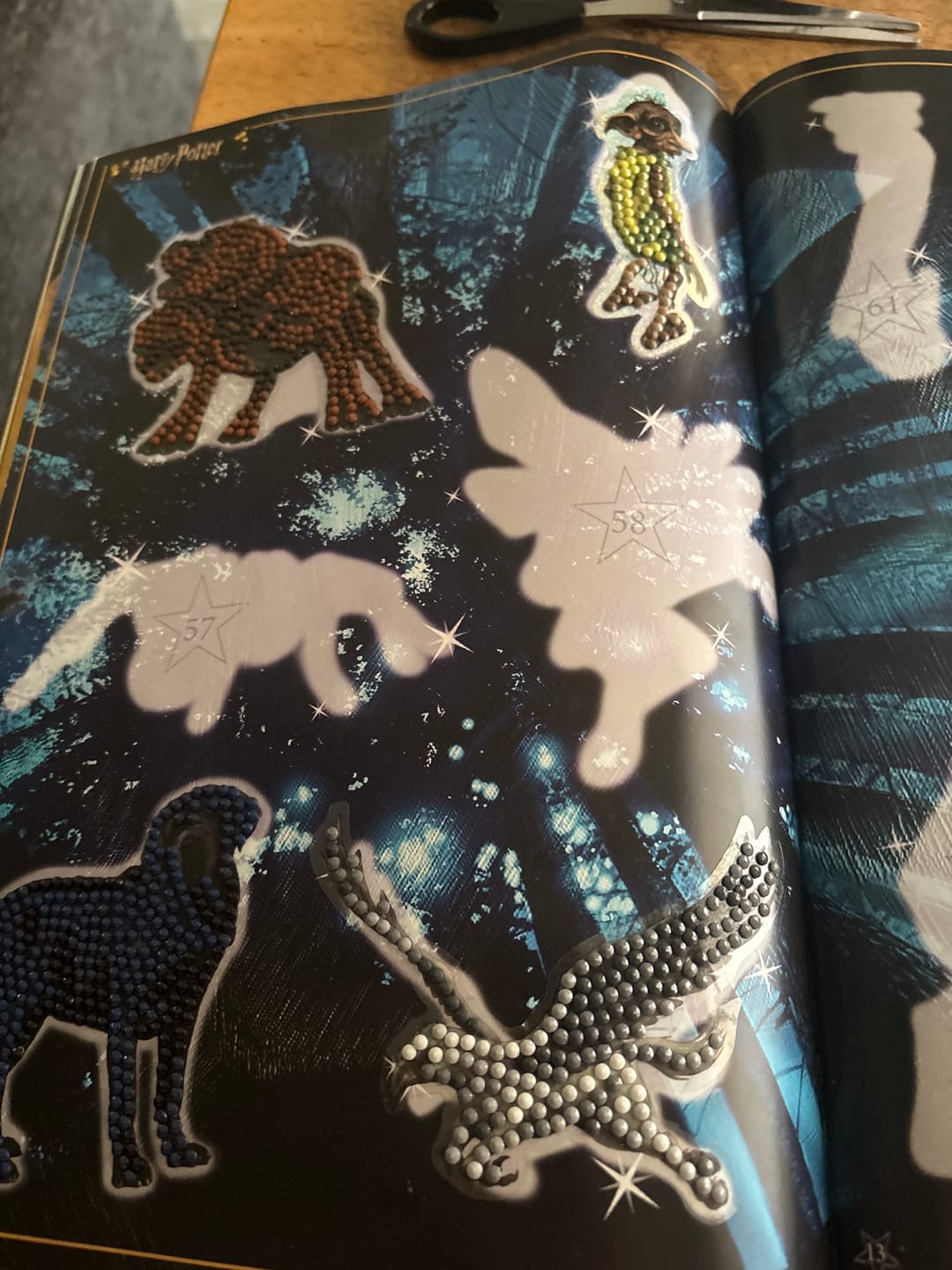 Customer photo review of Harry Potter Crystal Art Sticker Album - Starter Pack