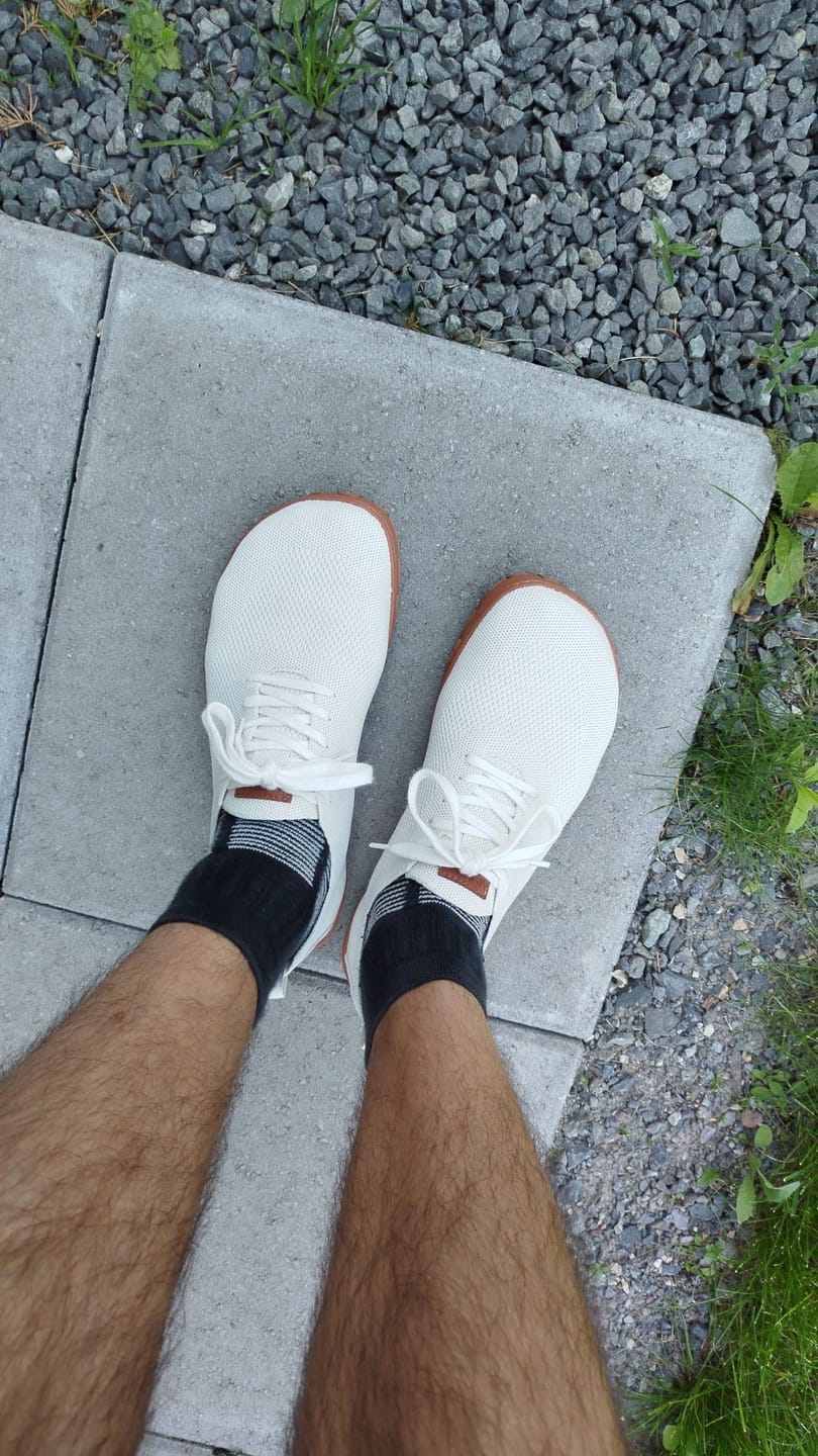 Customer photo review of Vaistoa Iloa | Knitted Barefoot Sneakers