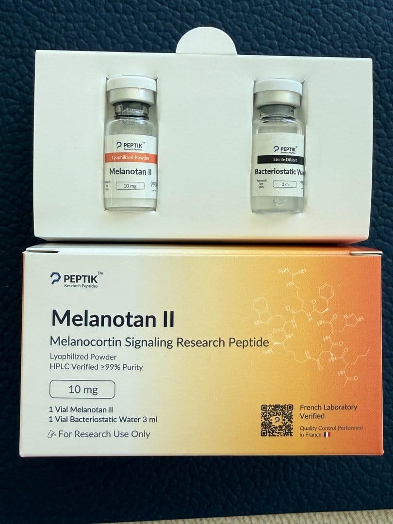 Customer photo review of Melanotan II Lyophilized Vial + Sterile Water