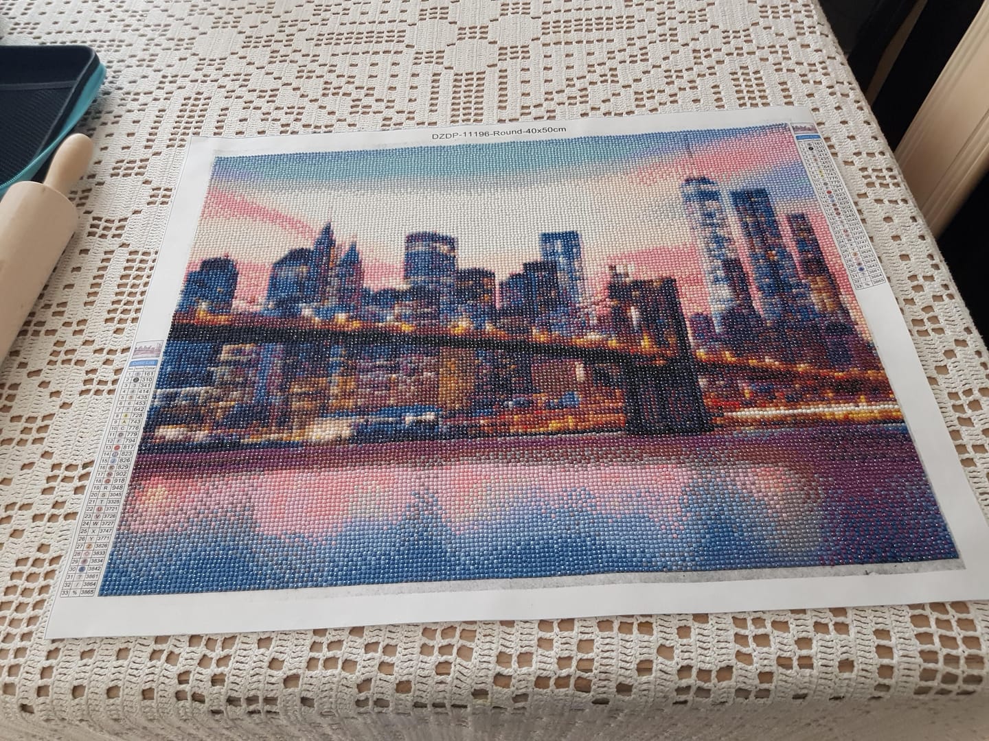 Customer photo review of Broderie Diamant - Capitale du Monde