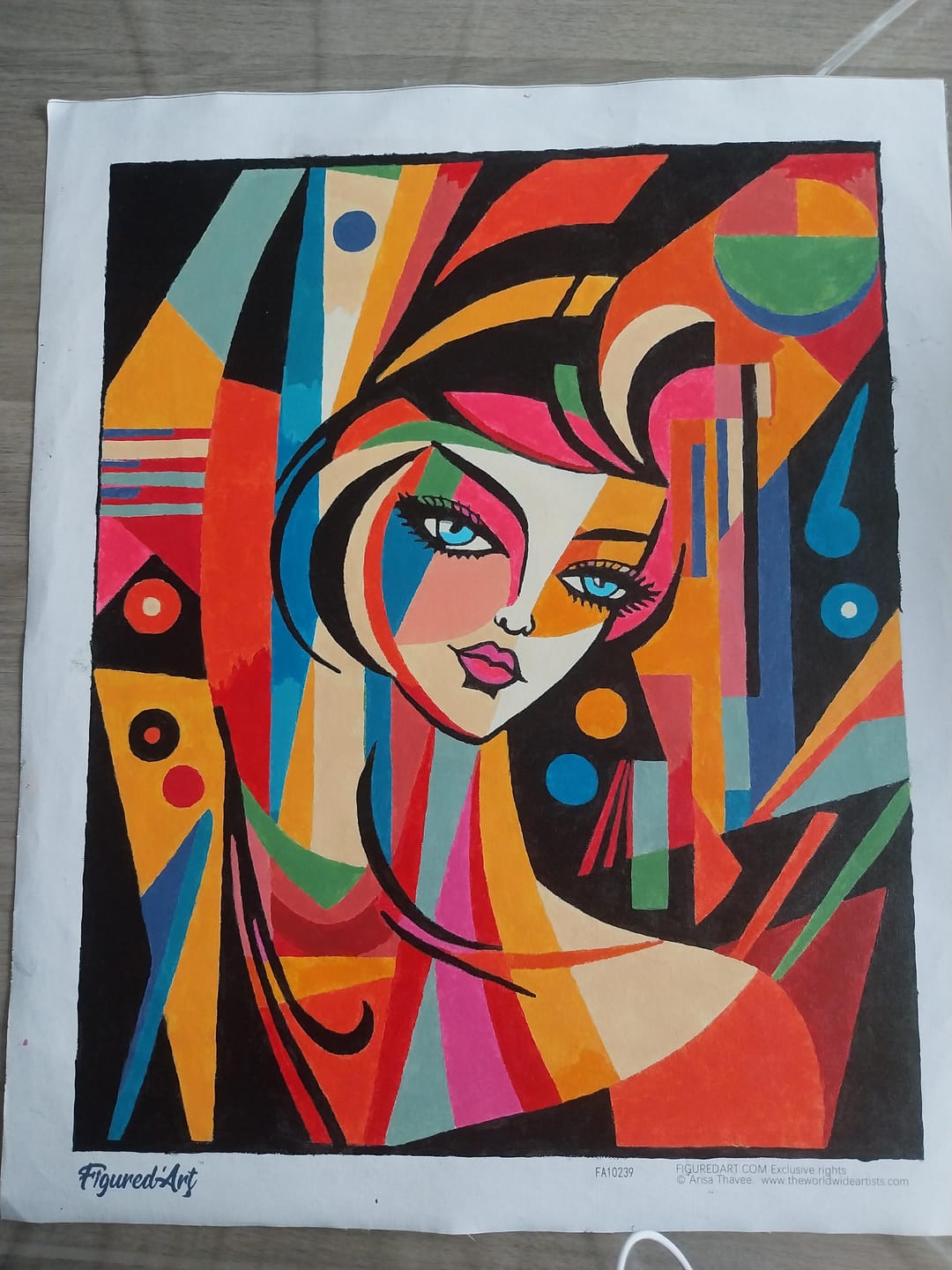 Customer photo review of Femme abstraite style Picasso