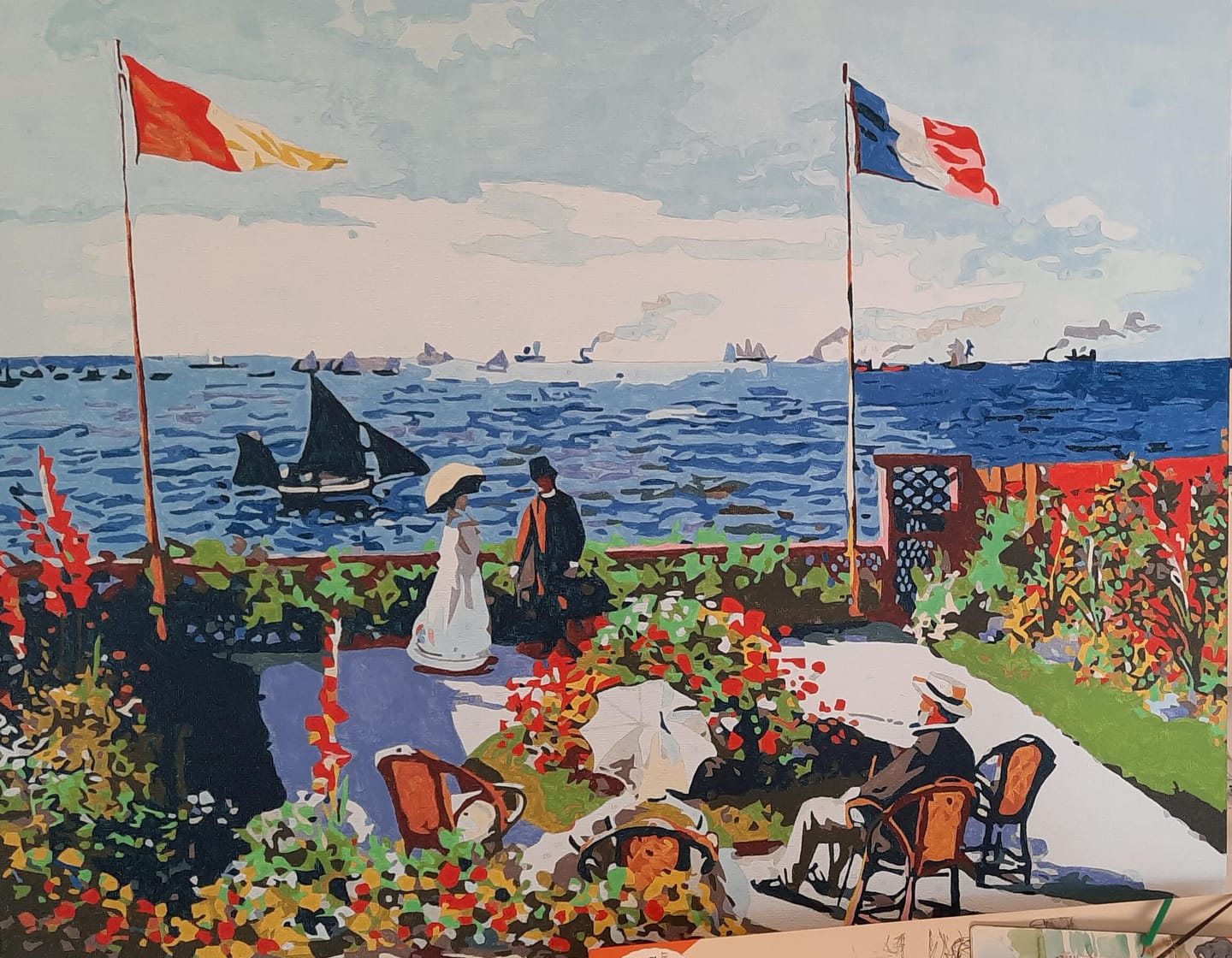 Customer photo review of La terrasse à Sainte-Adresse - Monet
