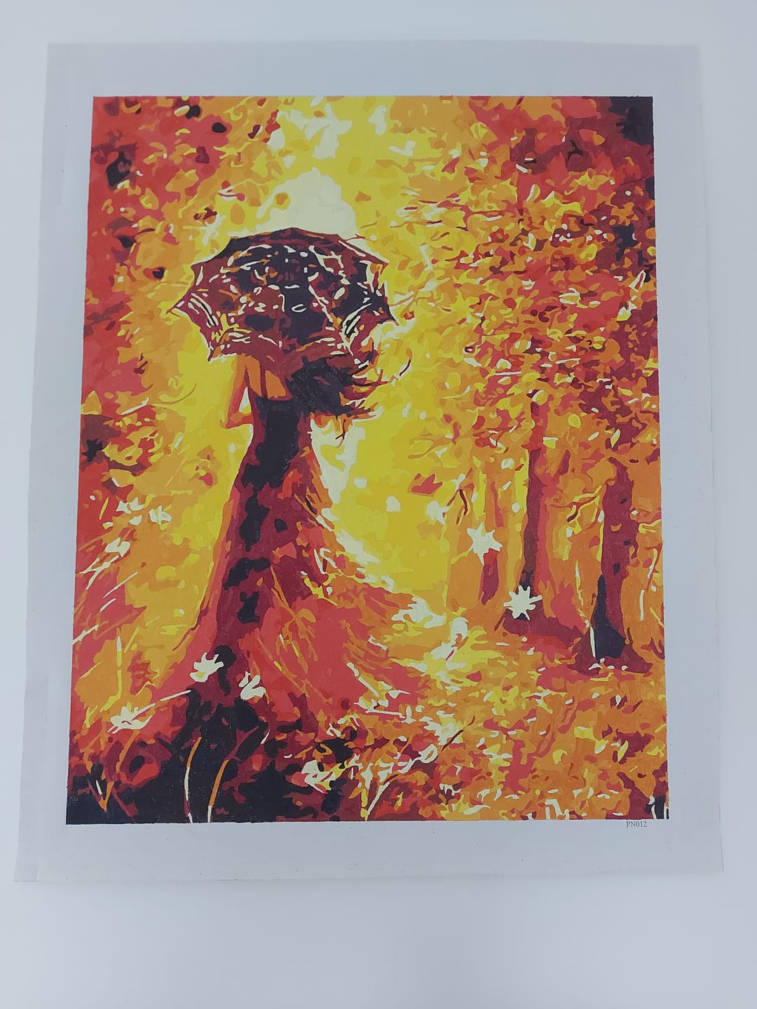Customer photo review of Forêt d'Automne et Femme au Parapluie