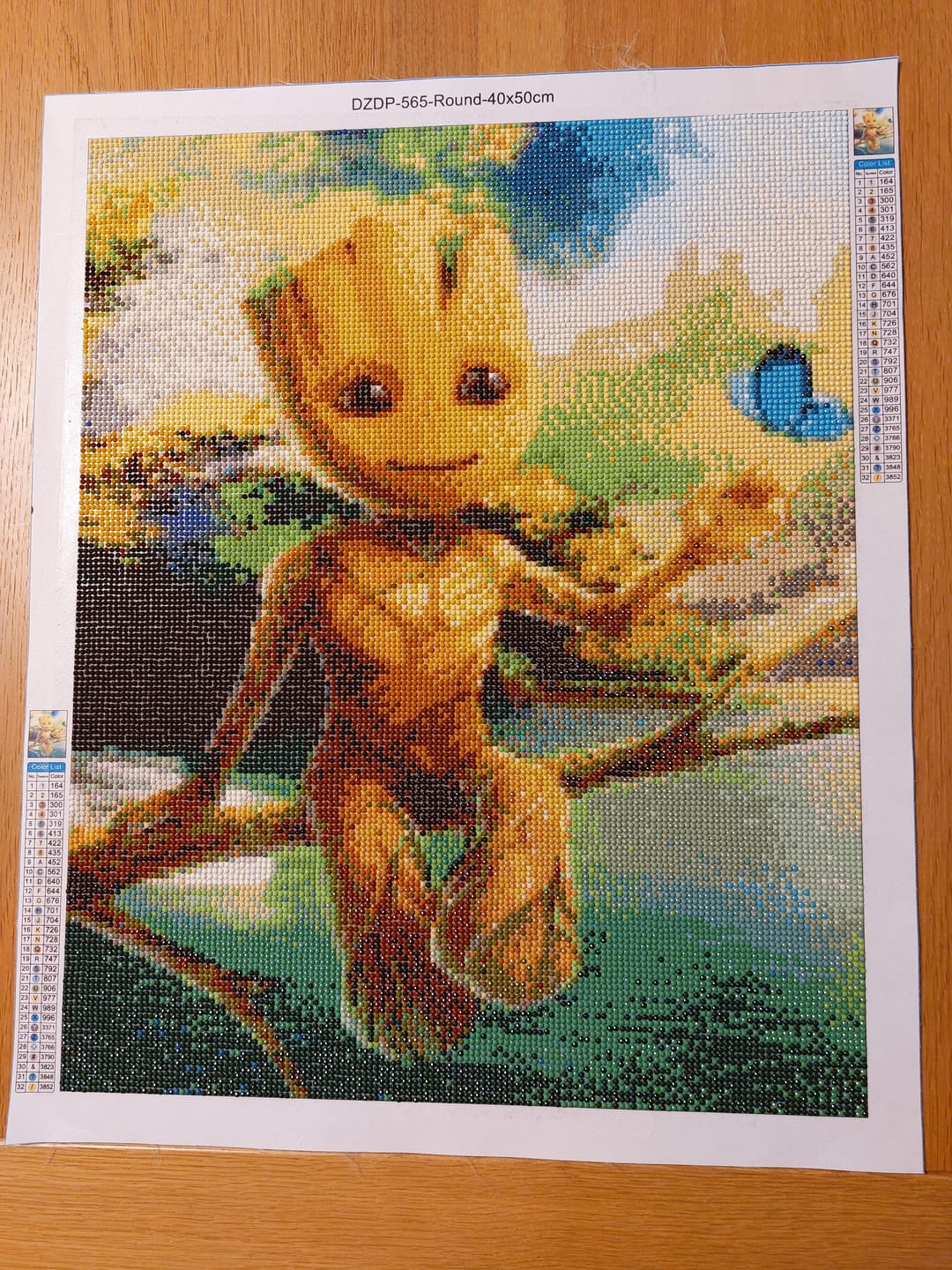 Customer photo review of Broderie Diamant - Sur un Arbre perché