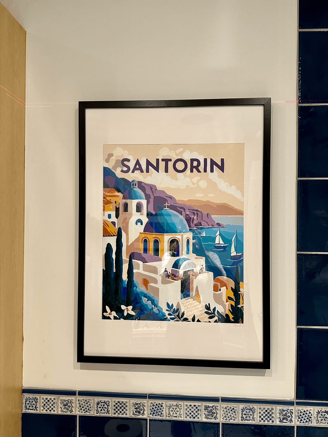 Customer photo review of Affiche Vintage Santorin