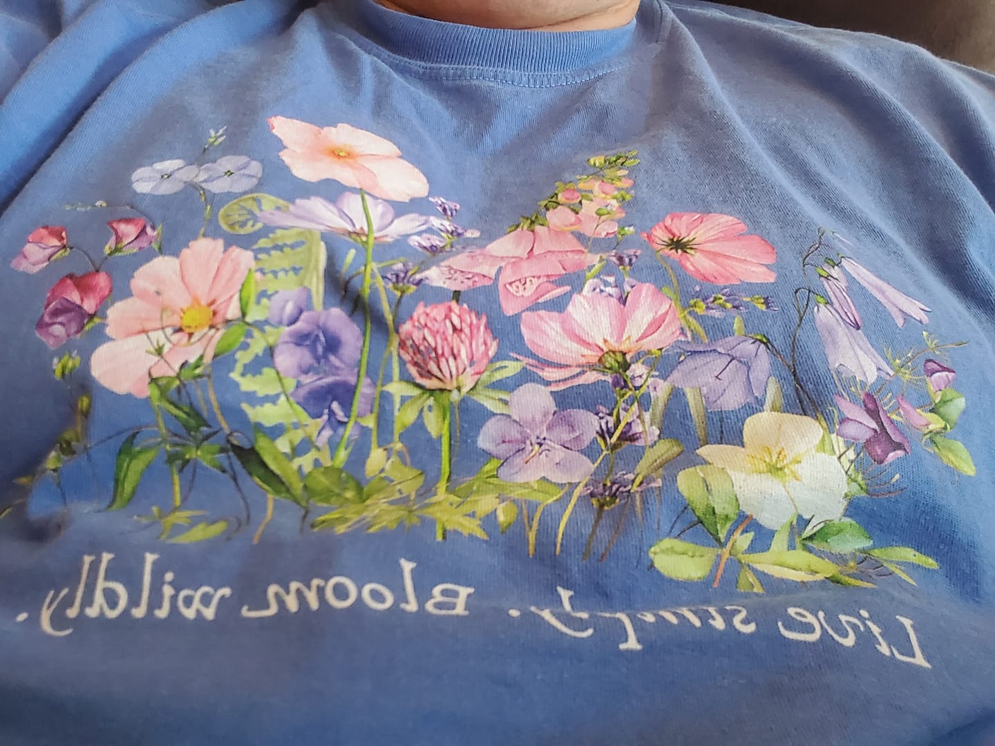 Customer photo review of Bloom Wildly T-Shirt