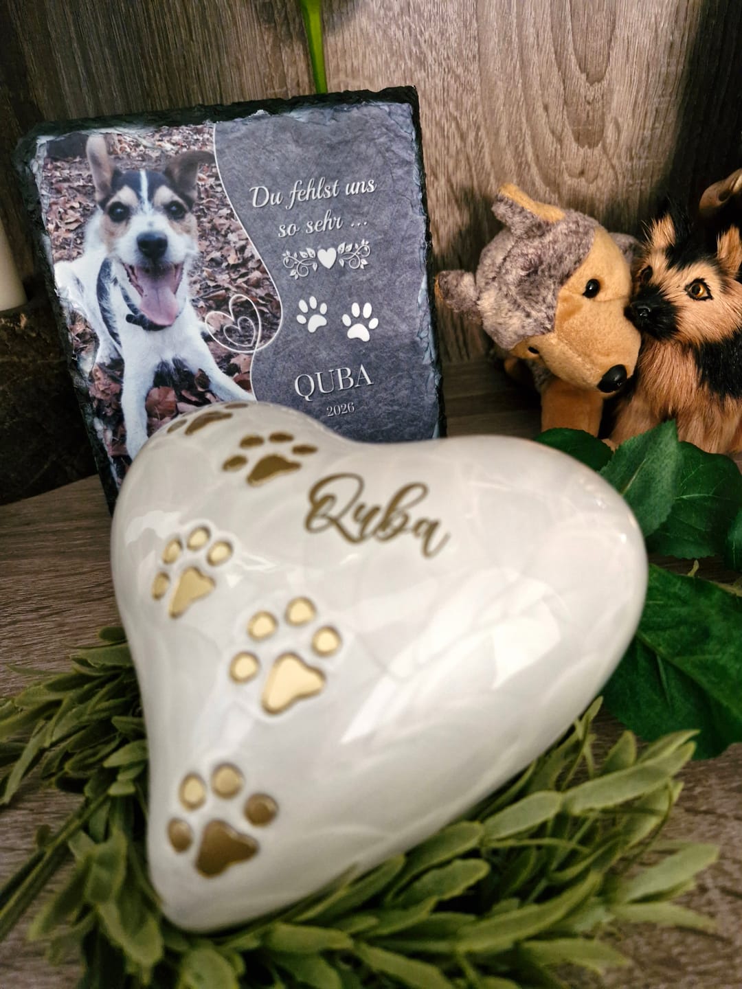 Customer photo review of Personalisierte Schieferplatte - Du fehlst uns