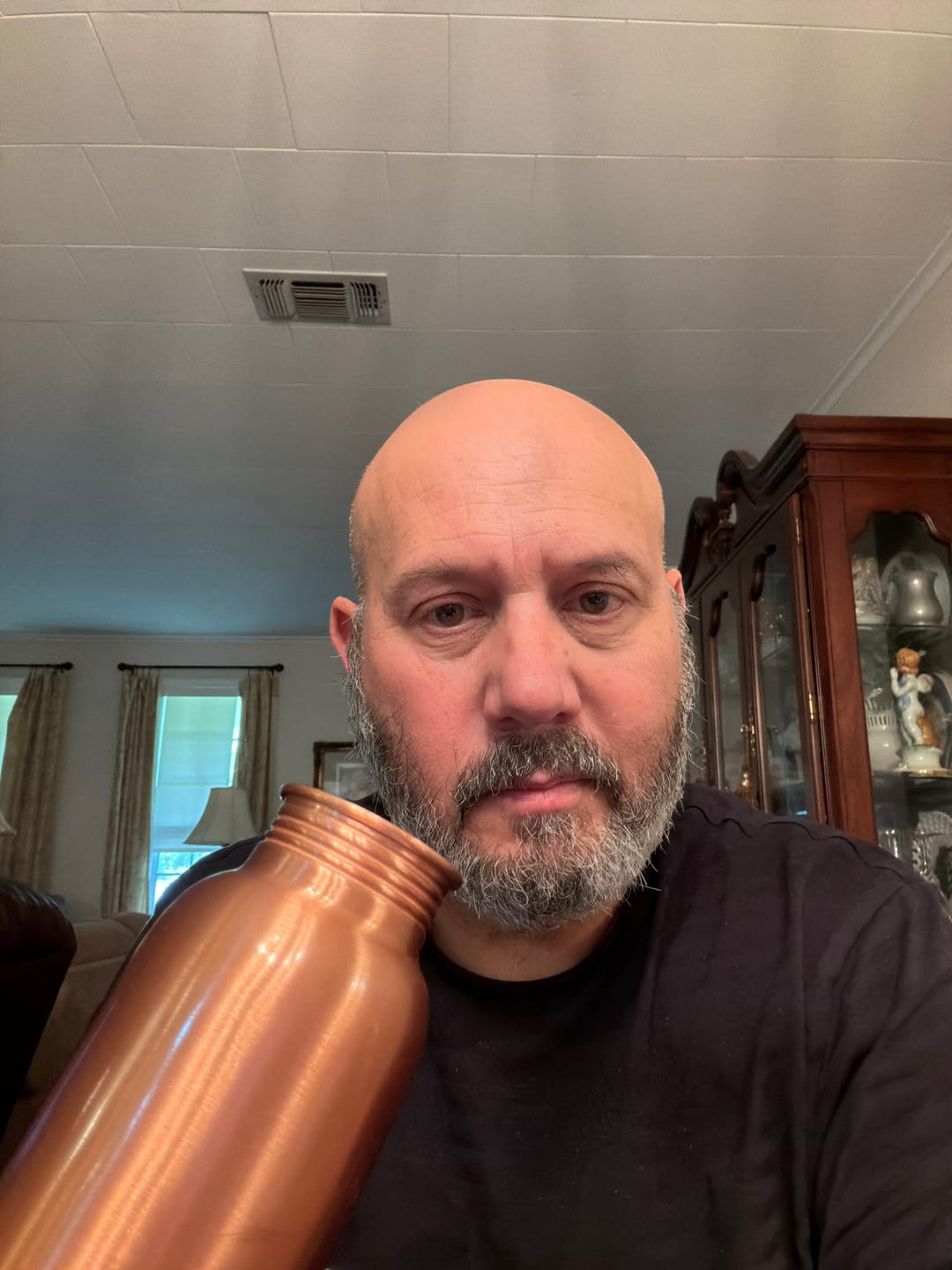Customer photo review of Special Edition Plain Copper Water Bottle | Smooth Matte Finish for Pure Hydration