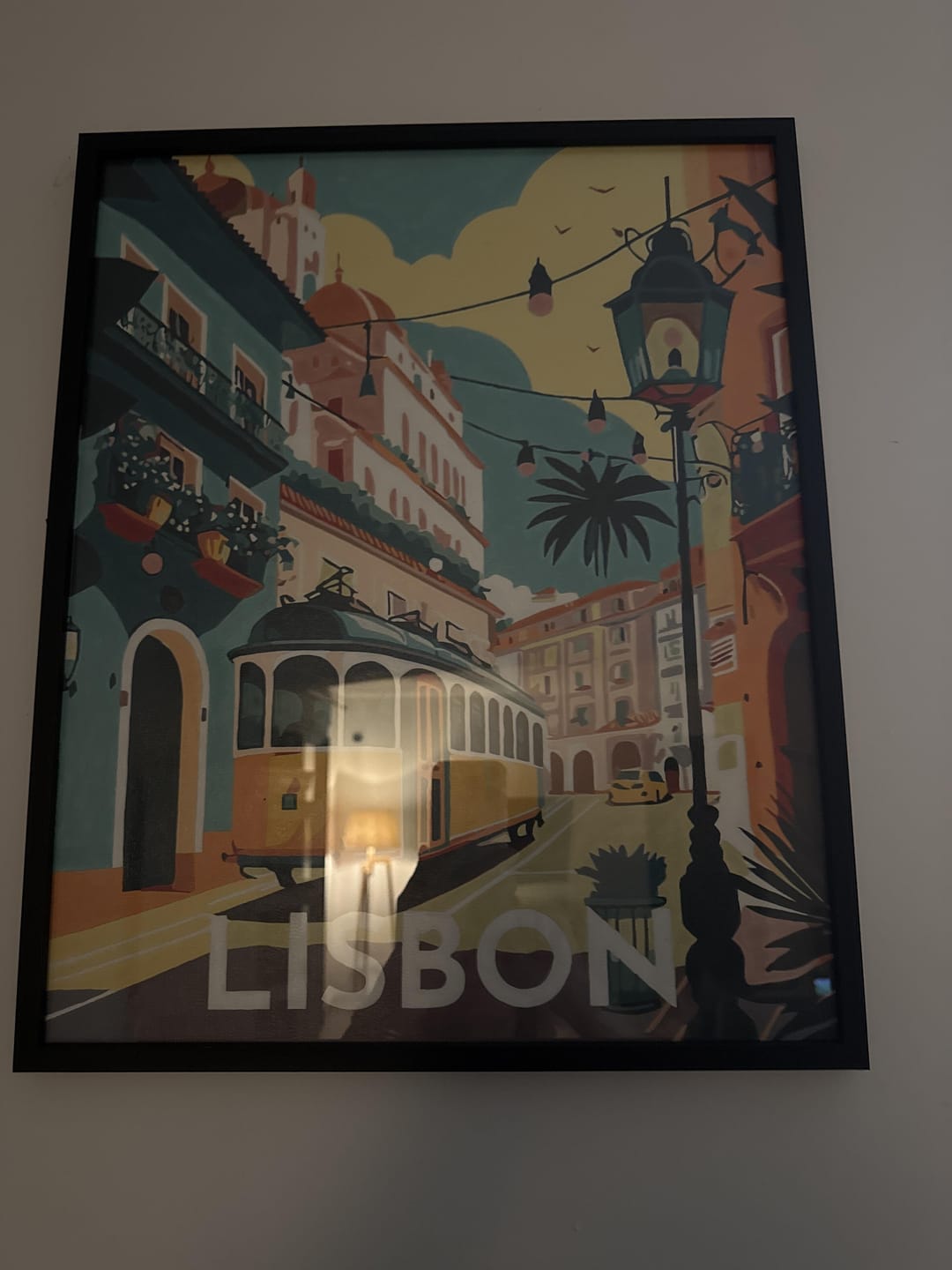Customer photo review of Affiche Vintage Lisbonne