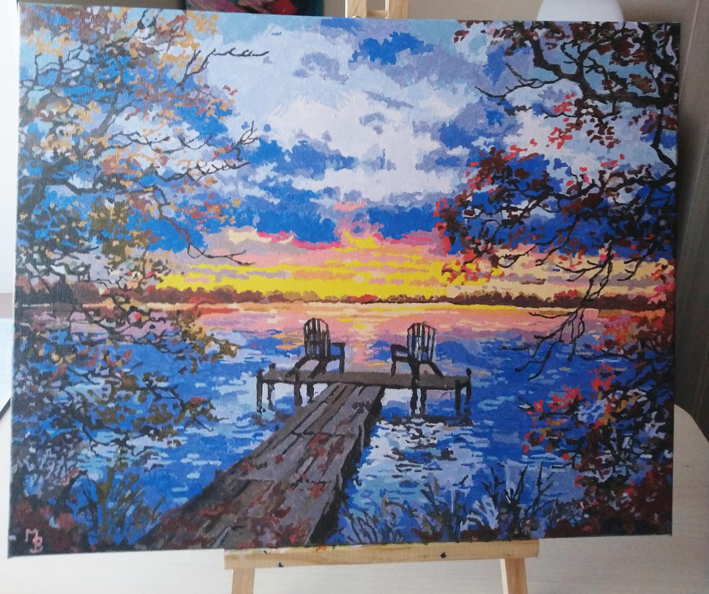 Customer photo review of Ponton au coucher de Soleil
