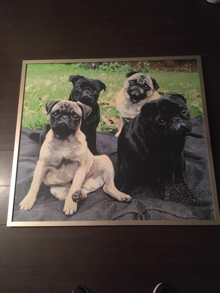 Customer photo review of Diamond Painting Personnalisé