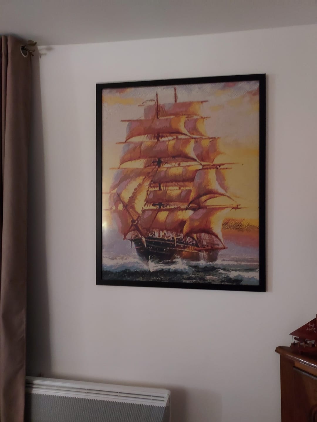 Customer photo review of Broderie Diamant - Galion au large