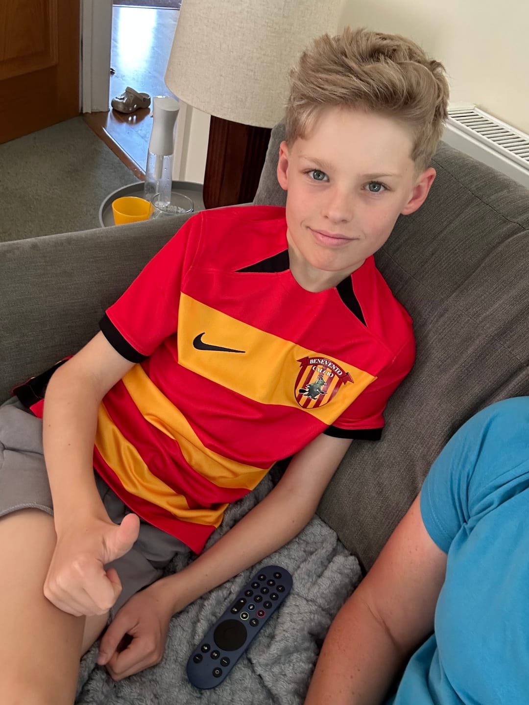 Customer photo review of Kid's Football Shirt Mystery Box