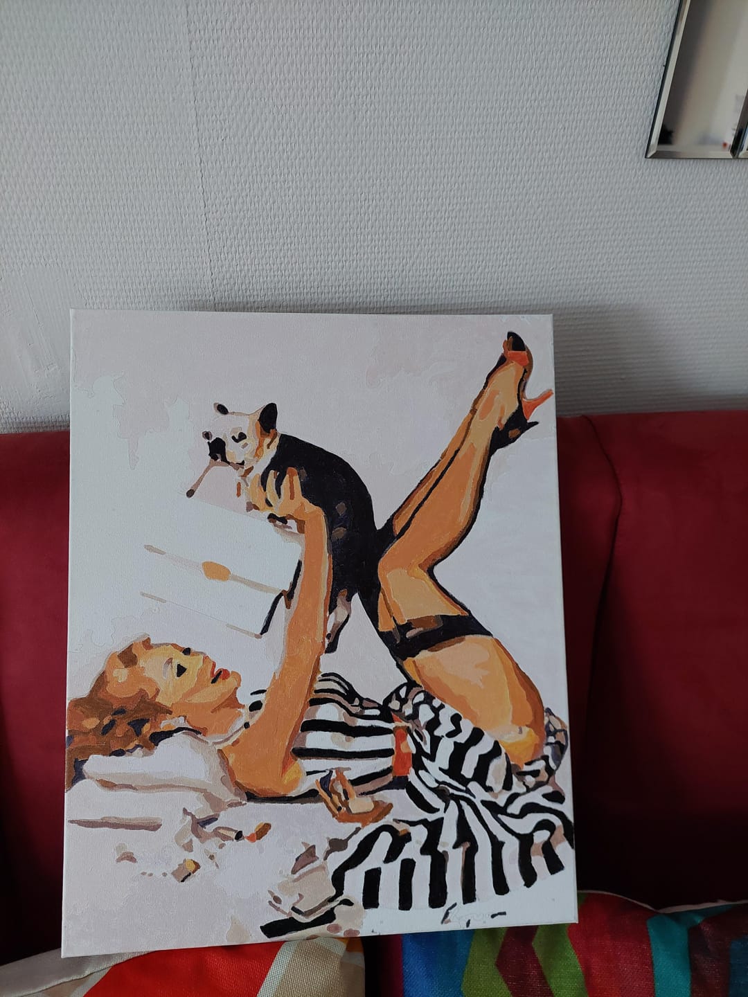 Customer photo review of Pin-up en robe et son chien