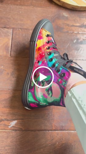 Customer video review of Frida High Tops ( Black or White Sole )
