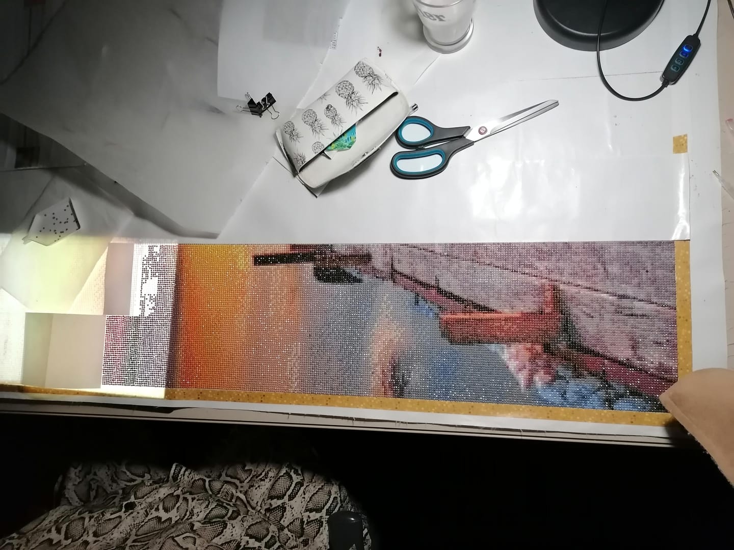 Customer photo review of Broderie Diamant - Ponton sur Lac