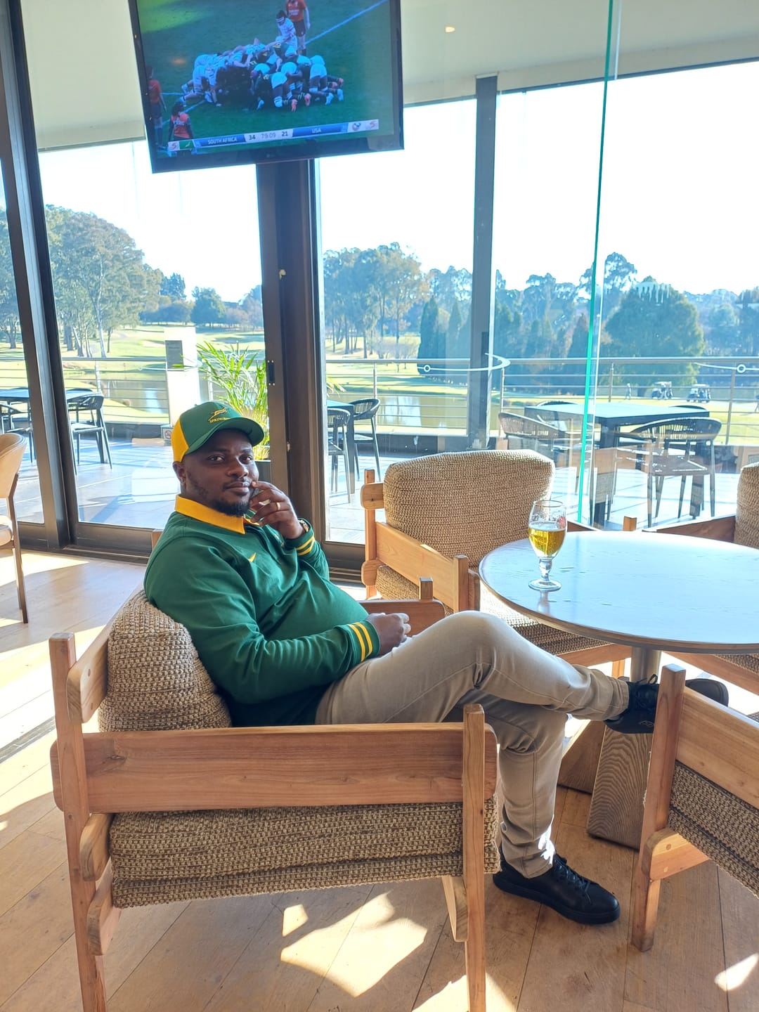 Customer photo review of Springboks Nike Mens Long Sleeve Rugby Home Gorge Green