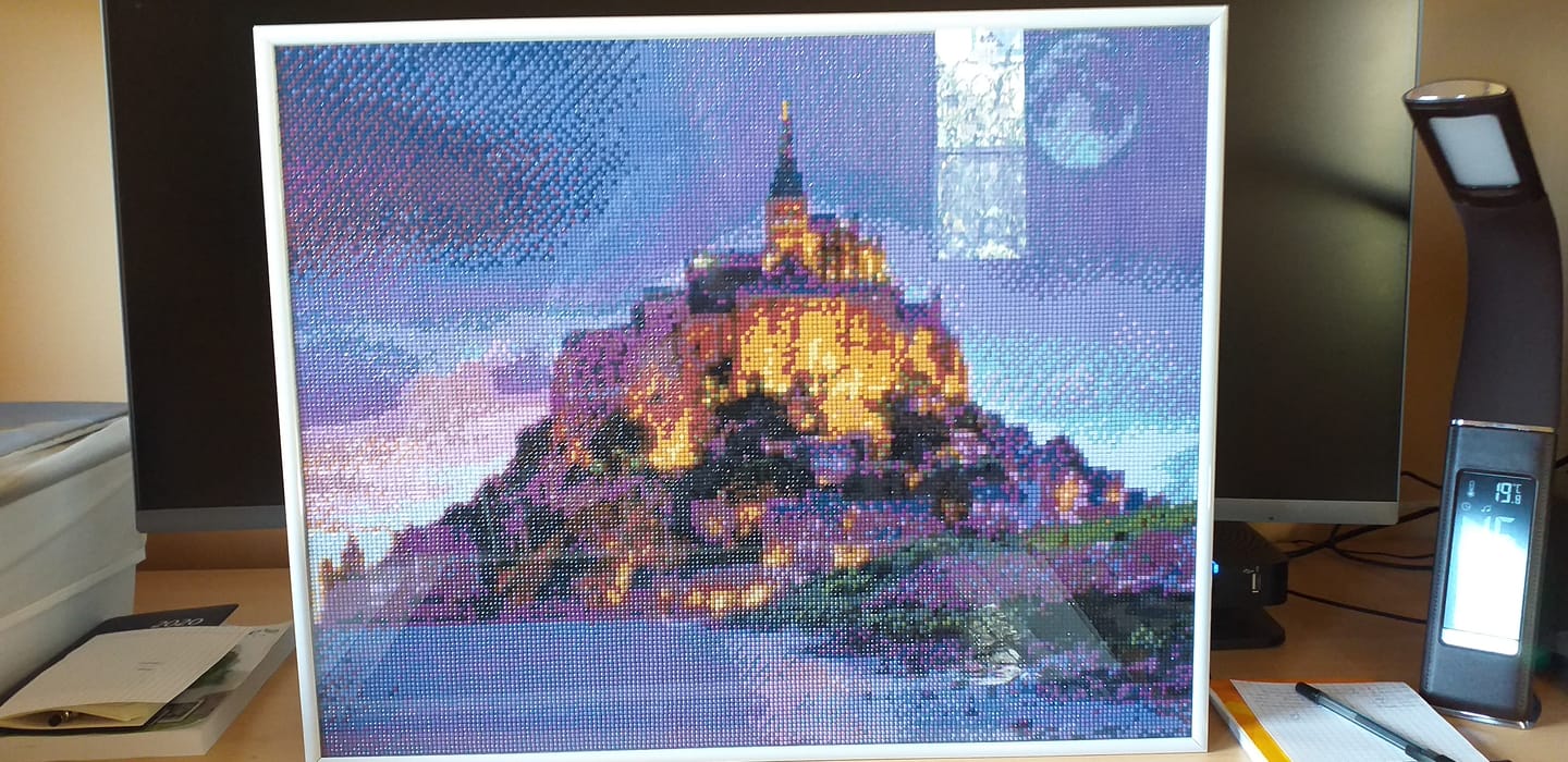 Customer photo review of Broderie Diamant - Le Mont Saint Michel