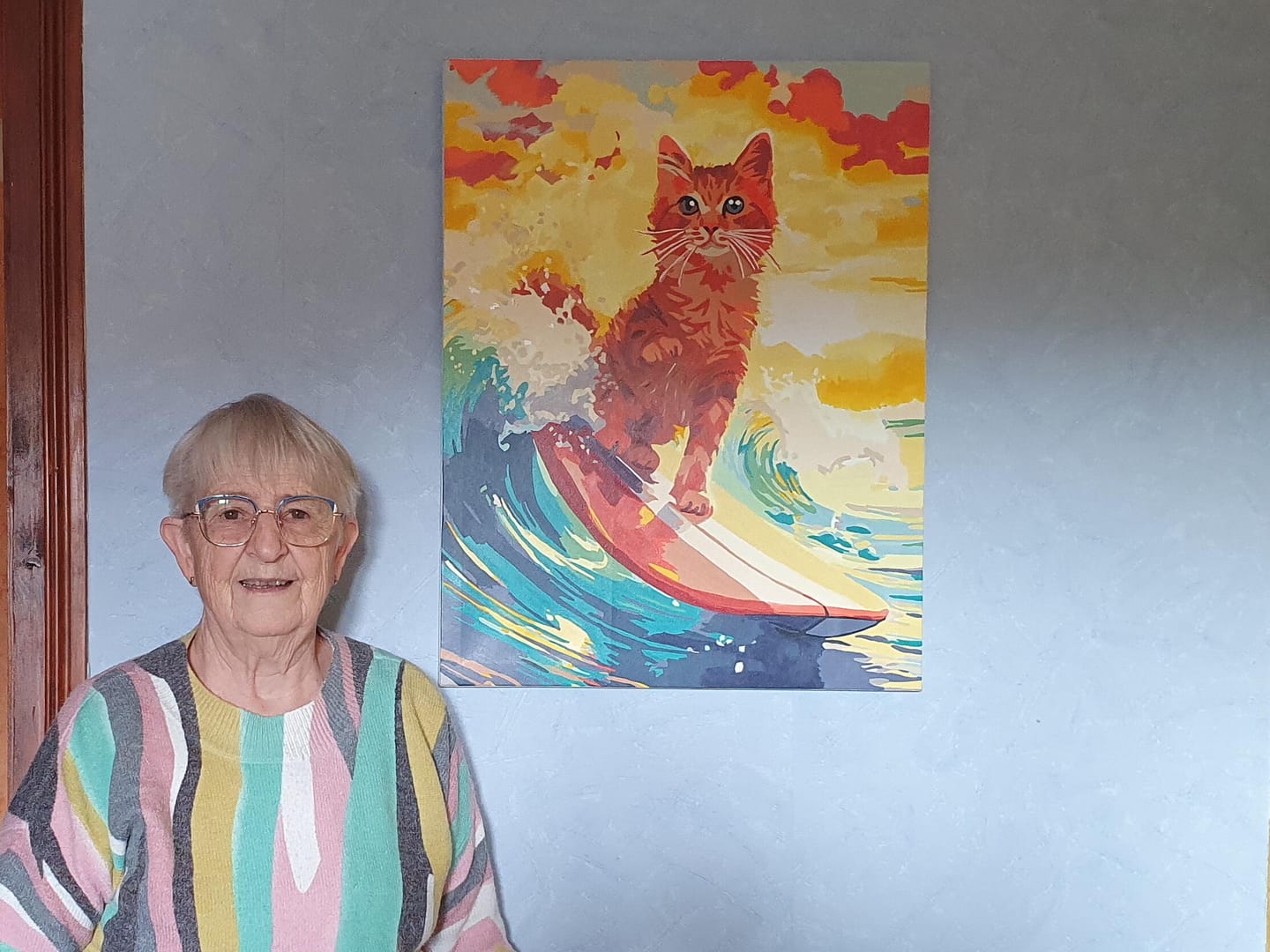 Customer photo review of Chat surfeur