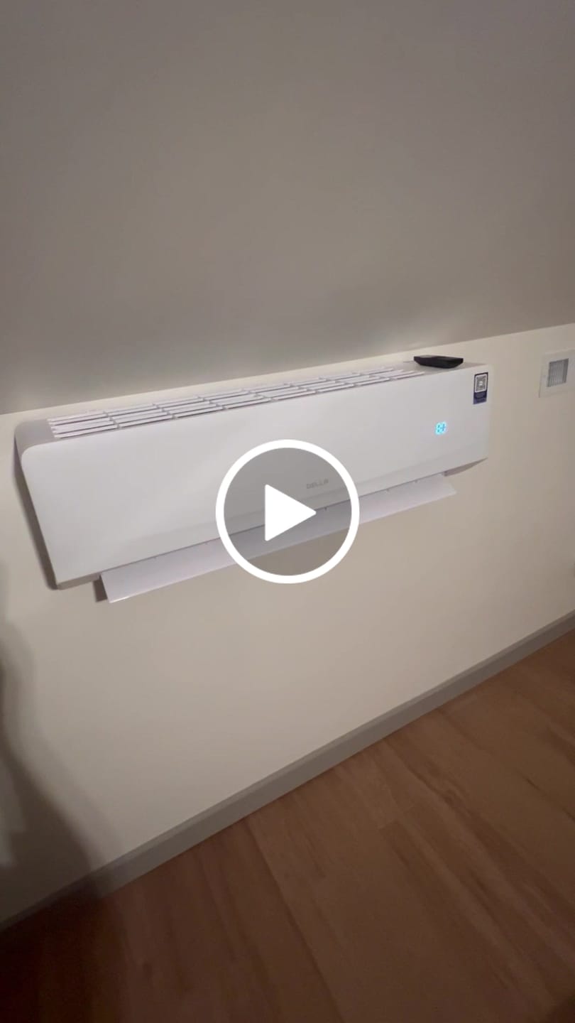 Customer video review of DELLA Serena Series 18000 BTU 22 SEER2 Mini-Split Heat Pump AC - Up to 1000 Sq.Ft.