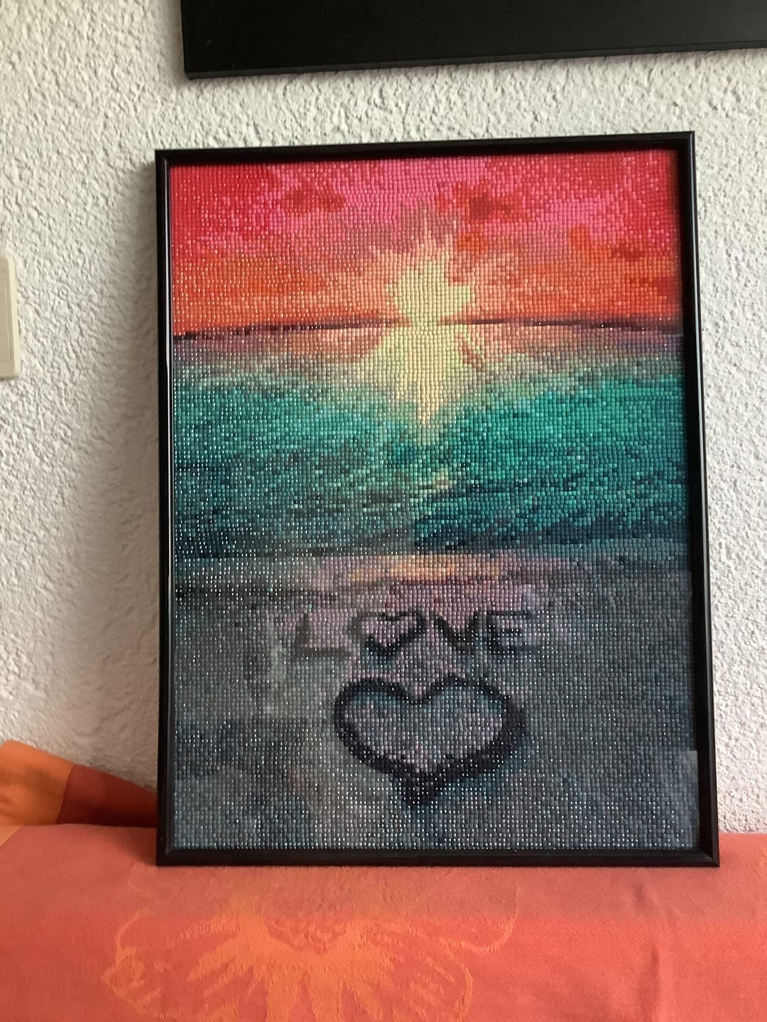 Customer photo review of Broderie Diamant - Love sur le sable