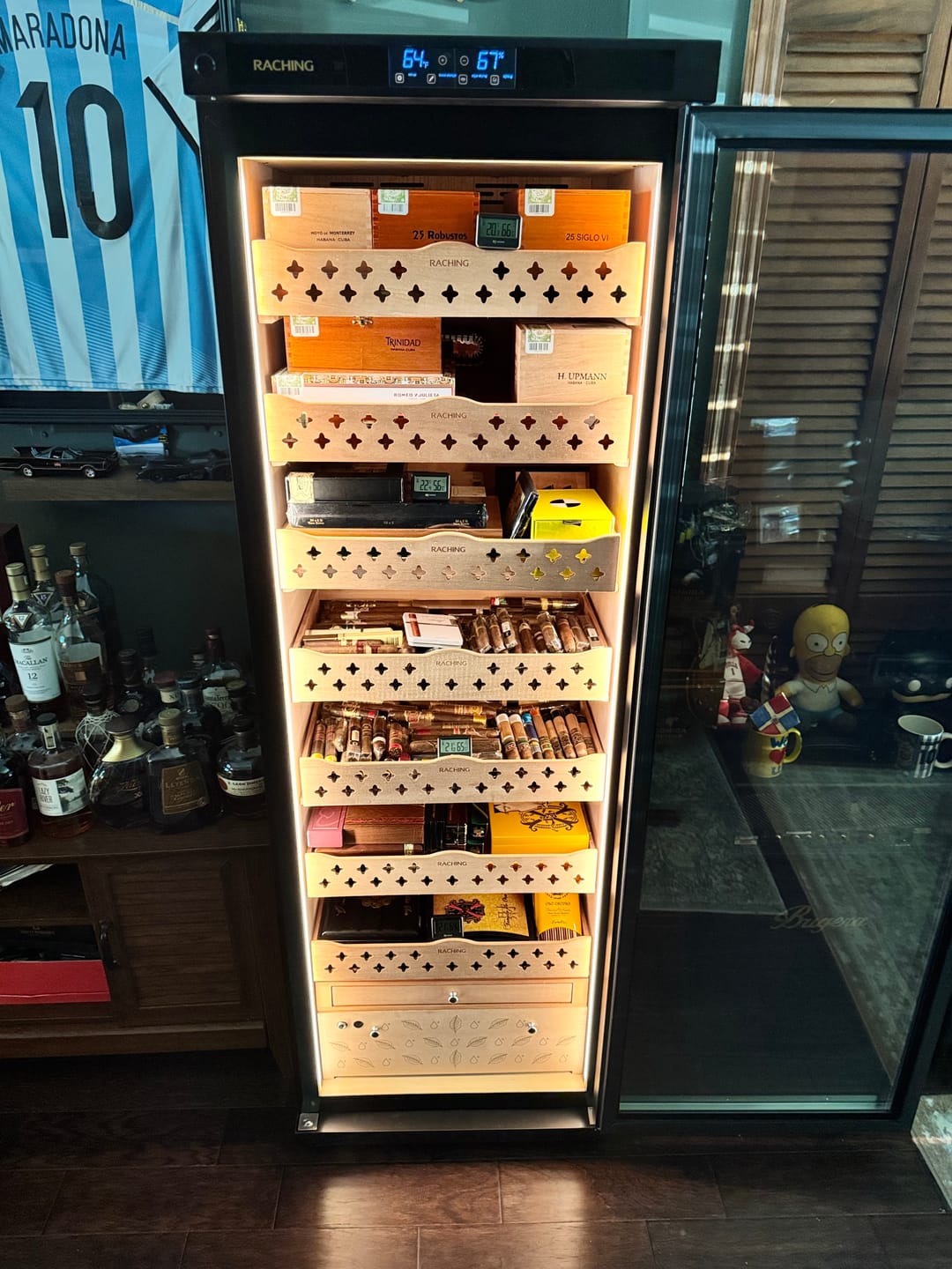 Customer photo review of Raching MON3800A Electric Humidor w/ Ammonia Removal | Holds 1,500 Cigars