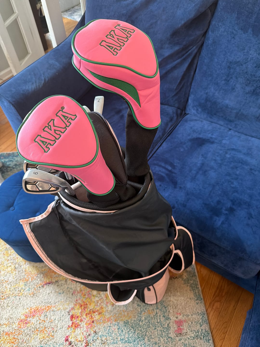 Customer photo review of AKA Golf Club Covers