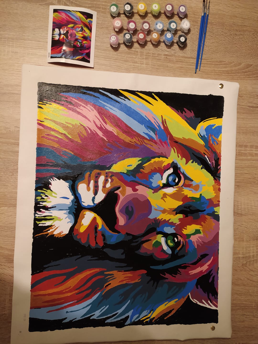 Customer photo review of Lion Pop Art