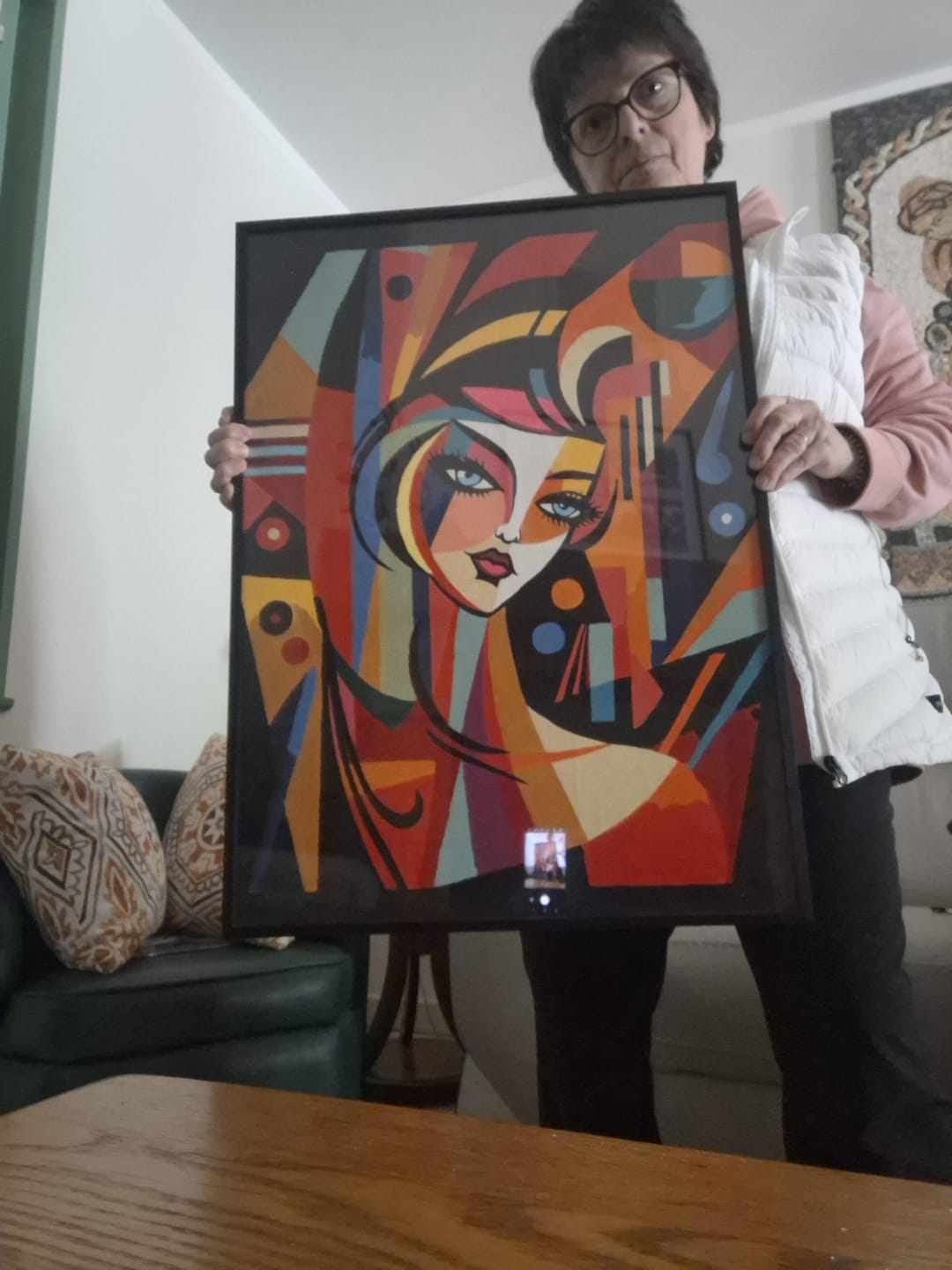 Customer photo review of Femme abstraite style Picasso