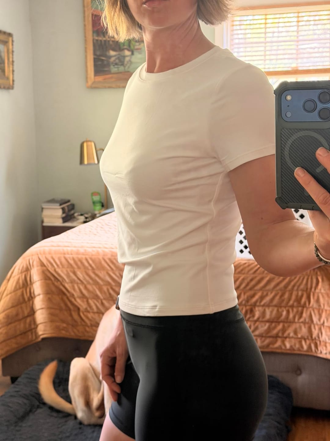 Customer photo review of Silix ShapeFlow Crew Neck Tee | Built for Movement and Designed for Comfort