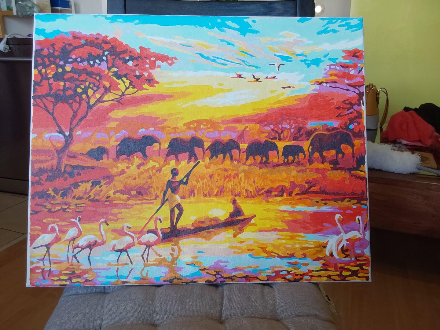 Customer photo review of Coucher de soleil Eléphants