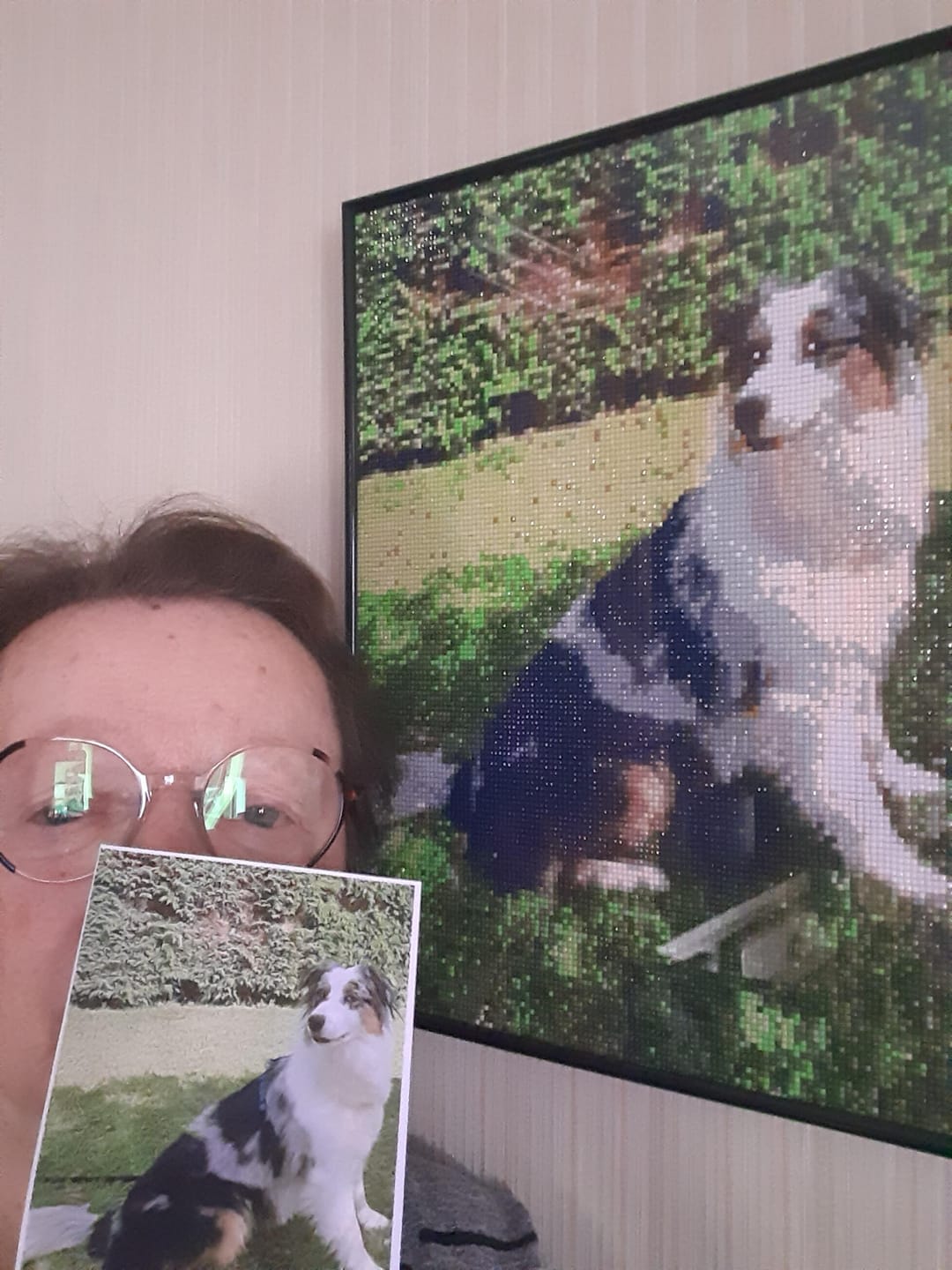 Customer photo review of Diamond Painting Personnalisé