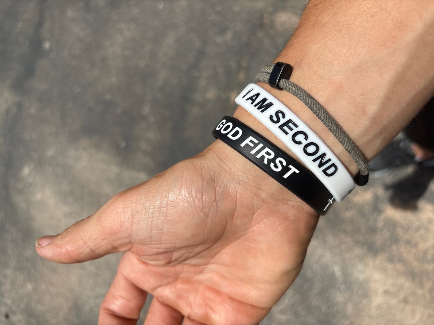 Customer photo review of Rubber Bracelet 2-Pack