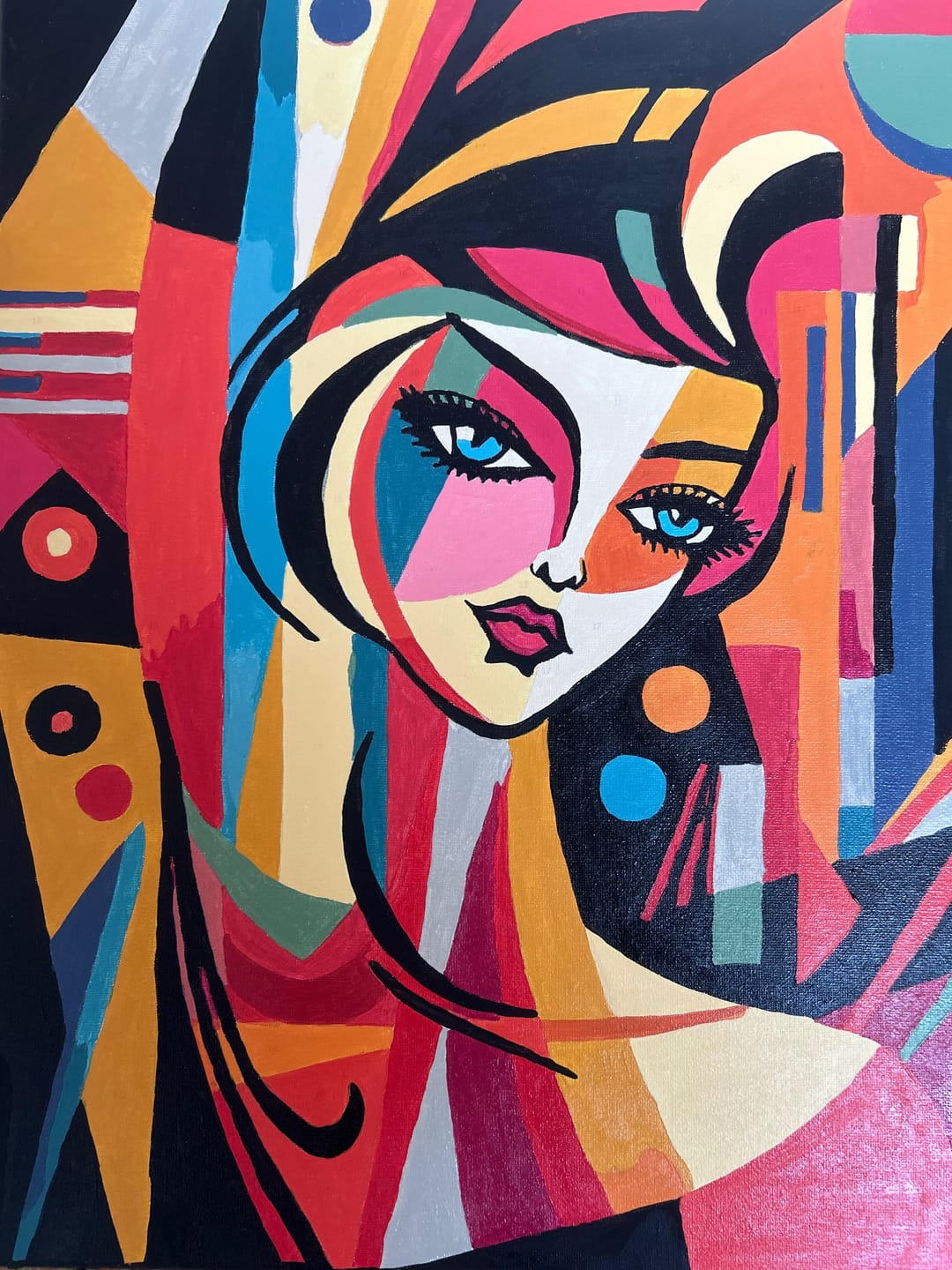 Customer photo review of Femme abstraite style Picasso
