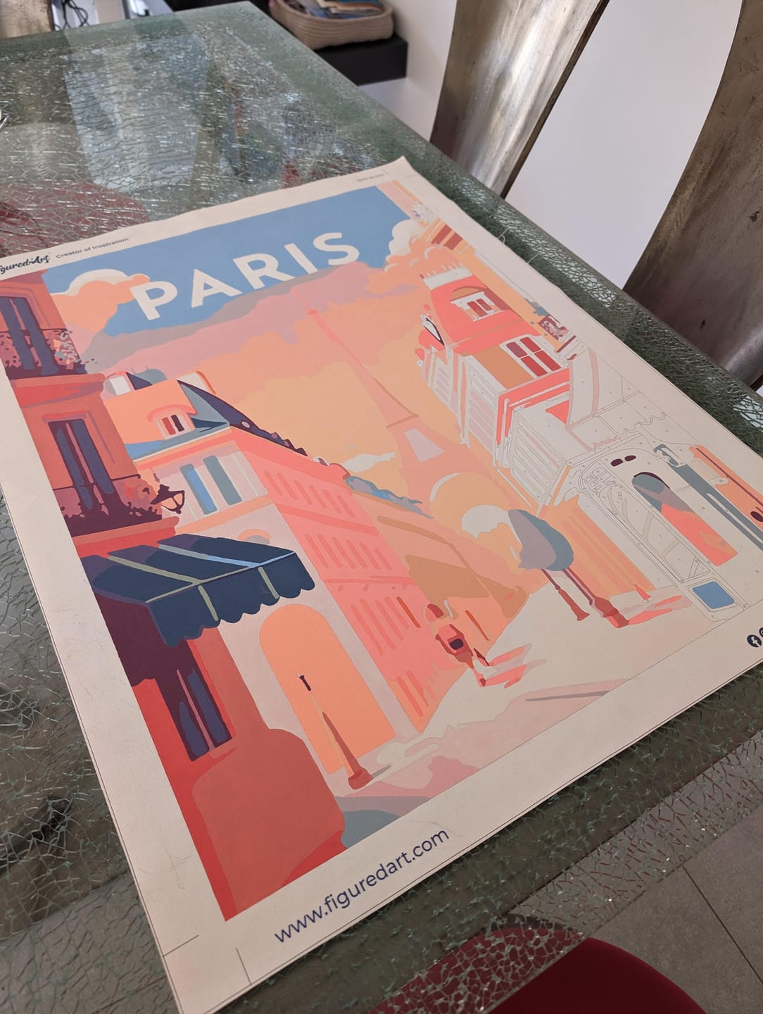 Customer photo review of Affiche Vintage Paris