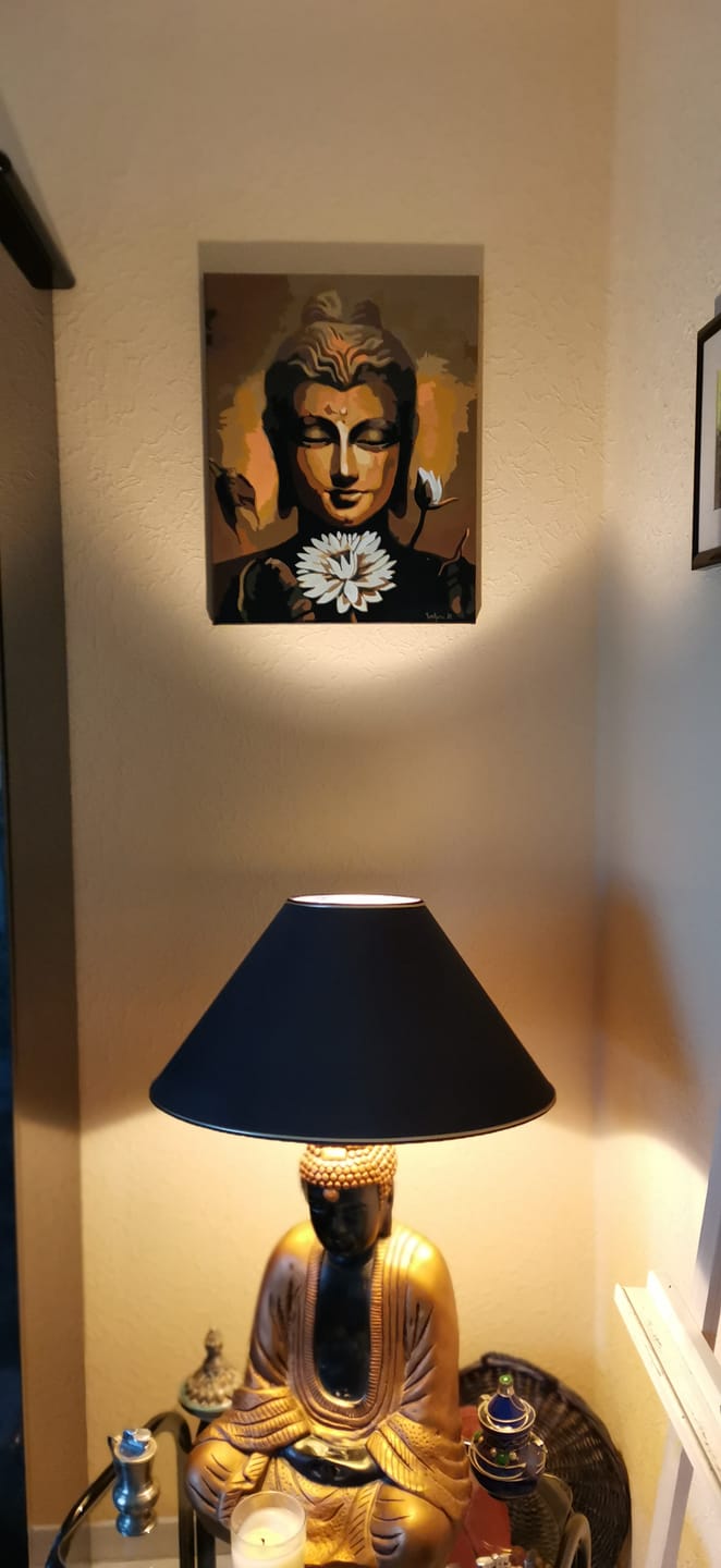 Customer photo review of Visage de Bouddha et fleur de Lotus