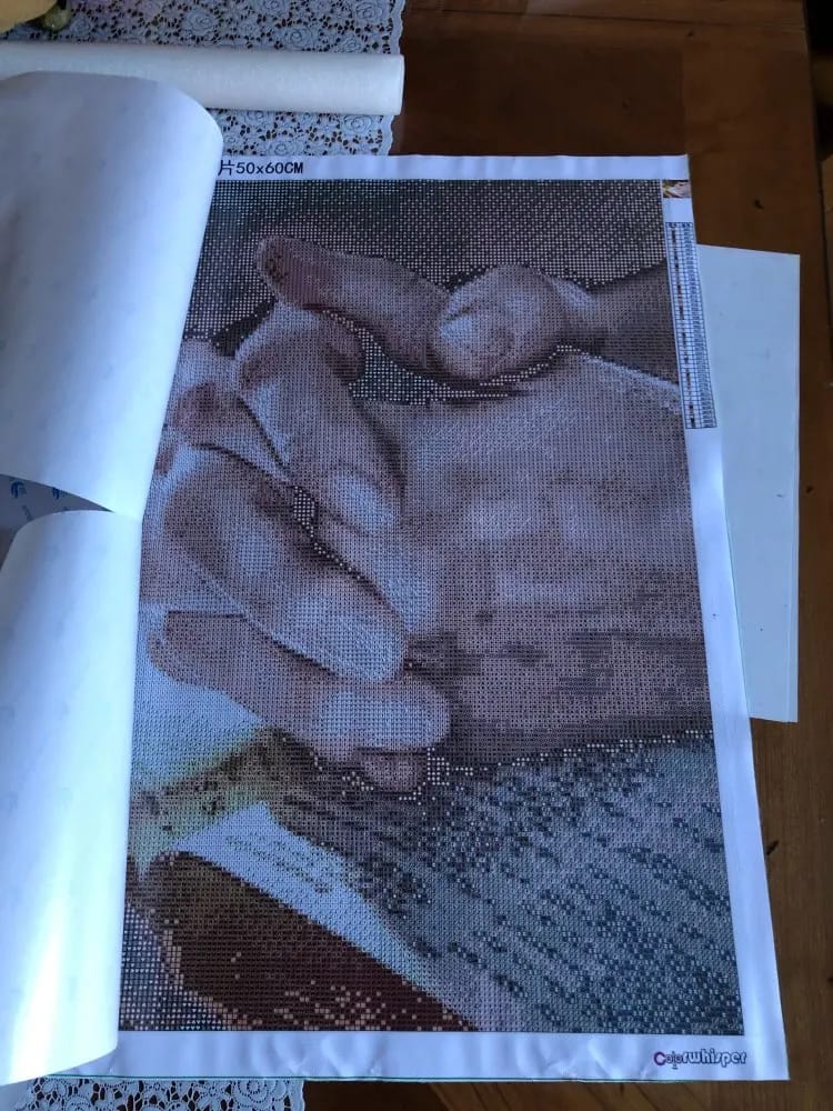 Customer photo review of Diamond Painting Personnalisé