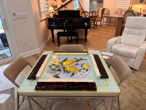 Customer photo review of Tortoiseshell Mahjong Racks