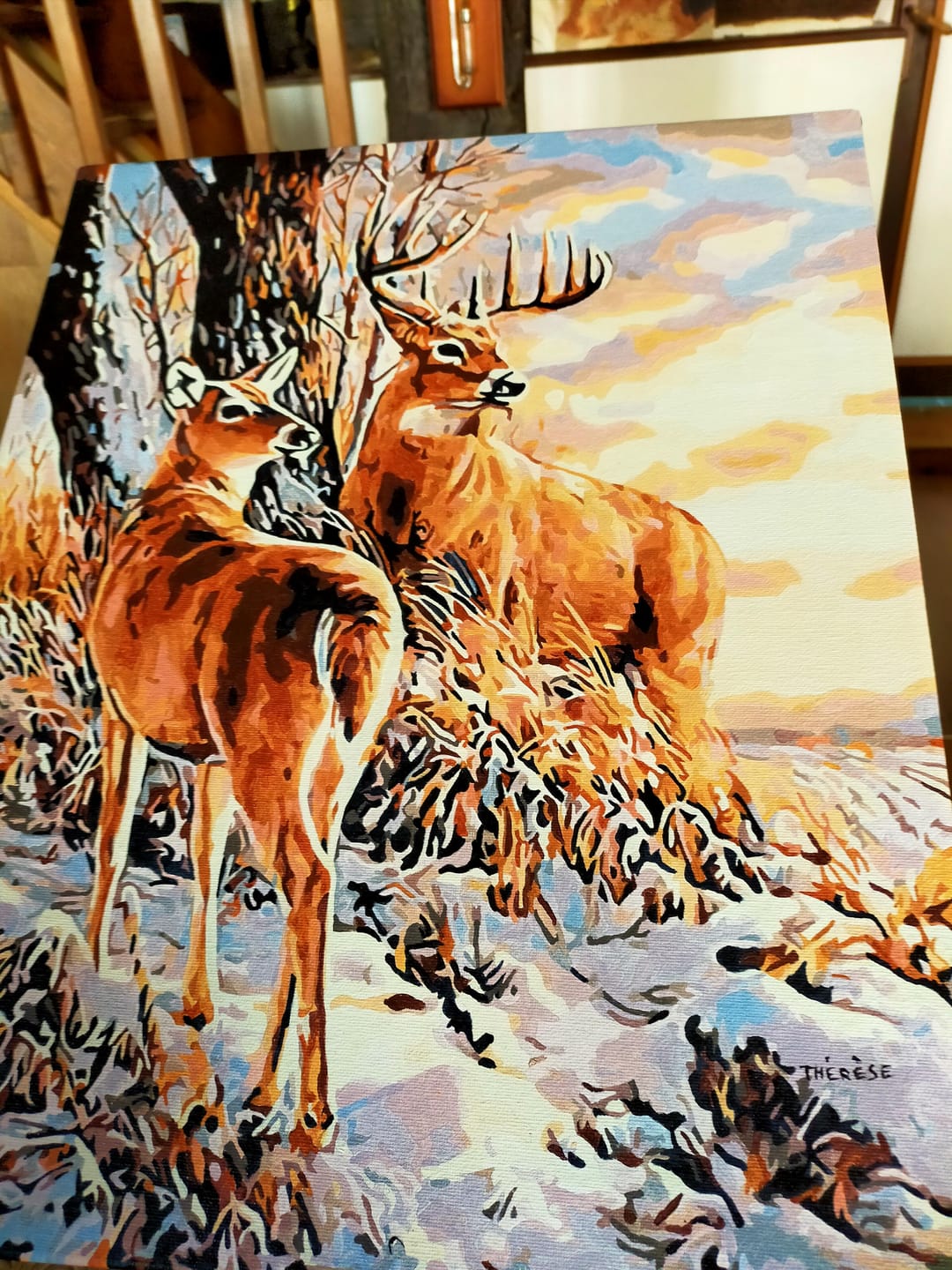 Customer photo review of Cerfs en Hiver